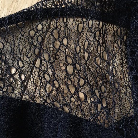 Shabby Chic Gothic Black Crepe and Lace Romper - Picture 15 of 16